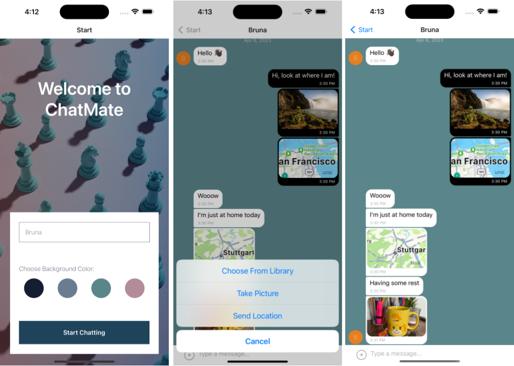 Chatmate app screenshot